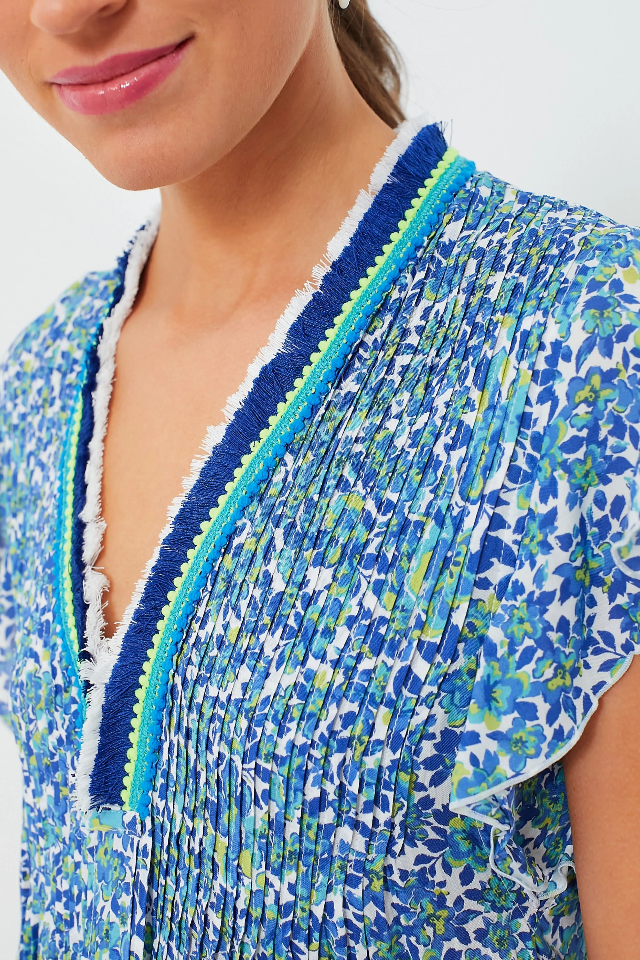 Blue Net Sasha Mini Dress sold by Tuckernuck product image thumbnail 5