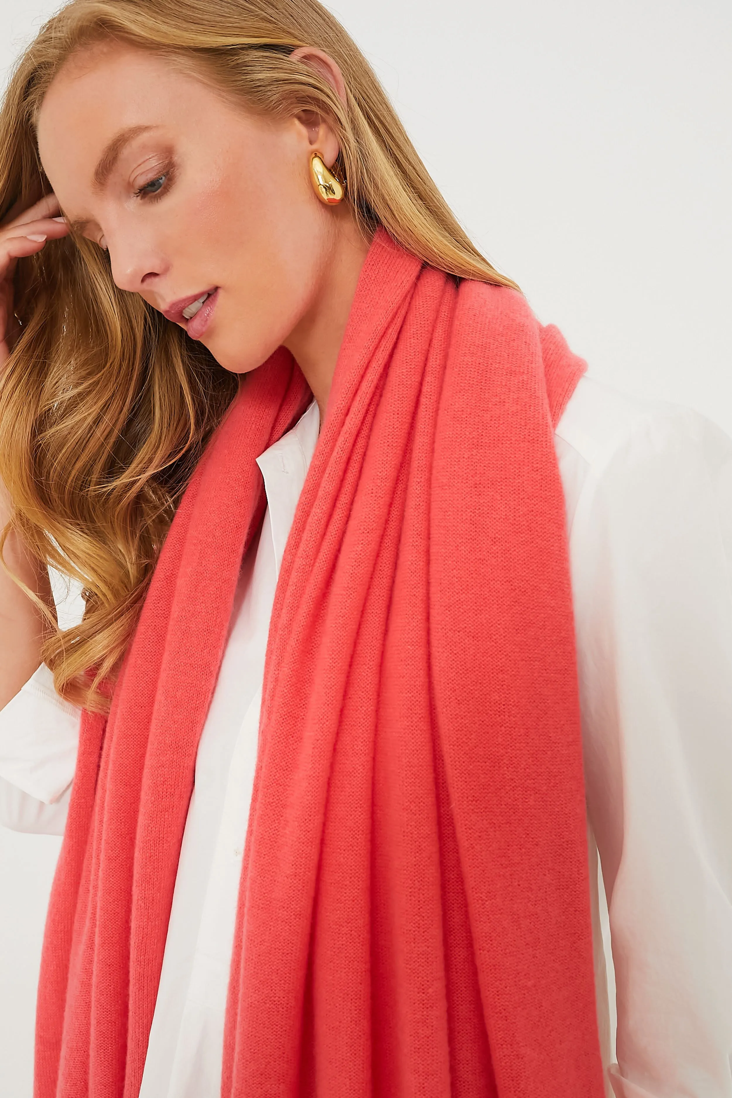 Gladiola Pink Cashmere Blanket Scarf sold by Tuckernuck product image thumbnail 3