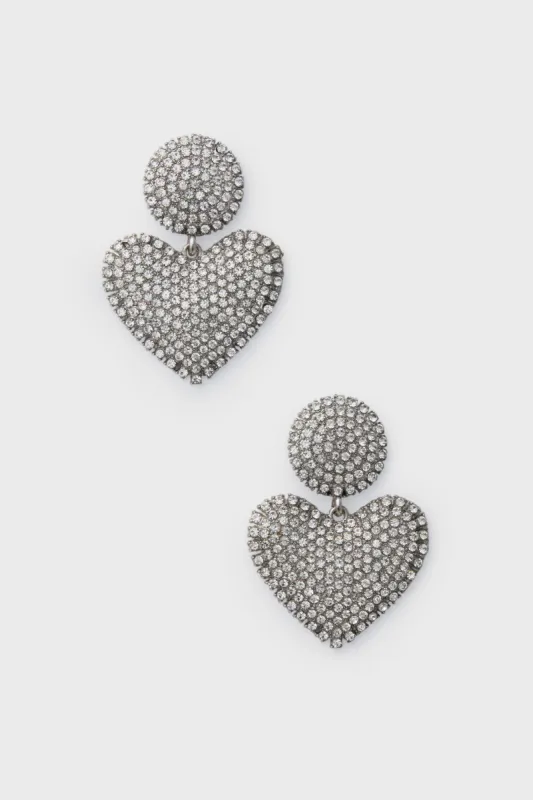Rhinestone Puff Heart Drop made by Tuckernuck