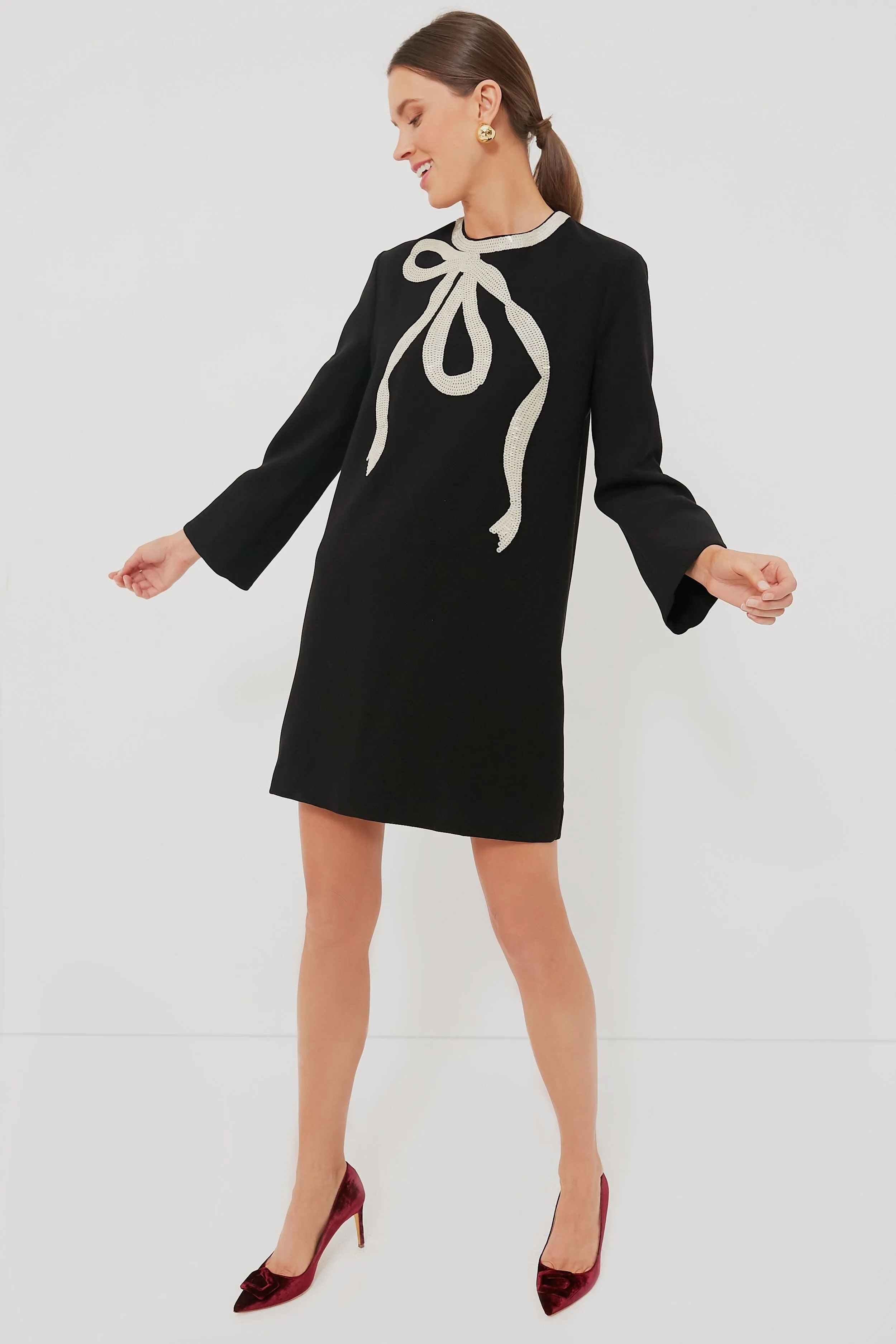 Black Bow Mini Jamie Dress sold by Tuckernuck product image thumbnail 2