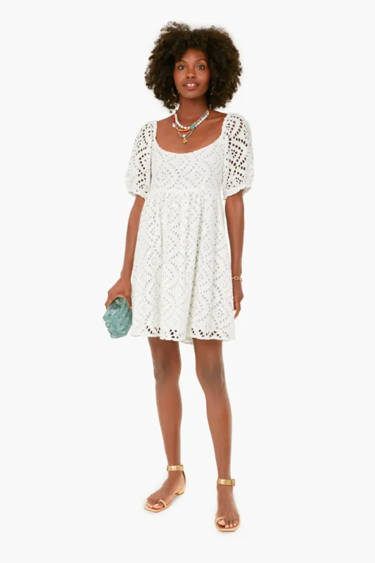 White Eyelet Abigail Dress sold by Tuckernuck