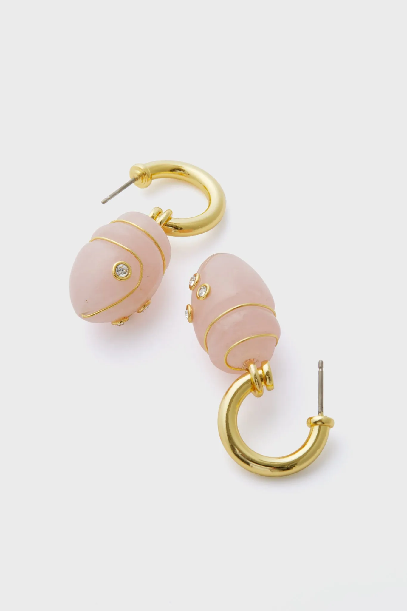 Rose Quartz Coco Earrings sold by Tuckernuck product image thumbnail 4