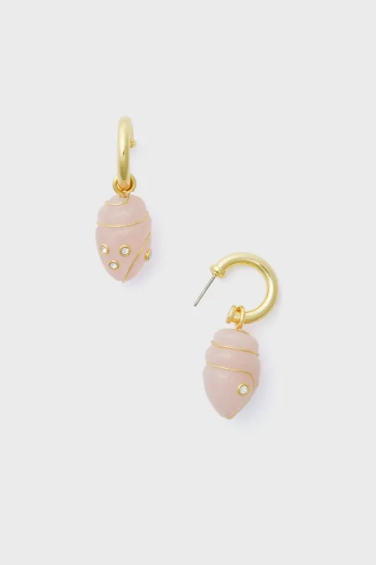 Rose Quartz Coco Earrings made by Tuckernuck