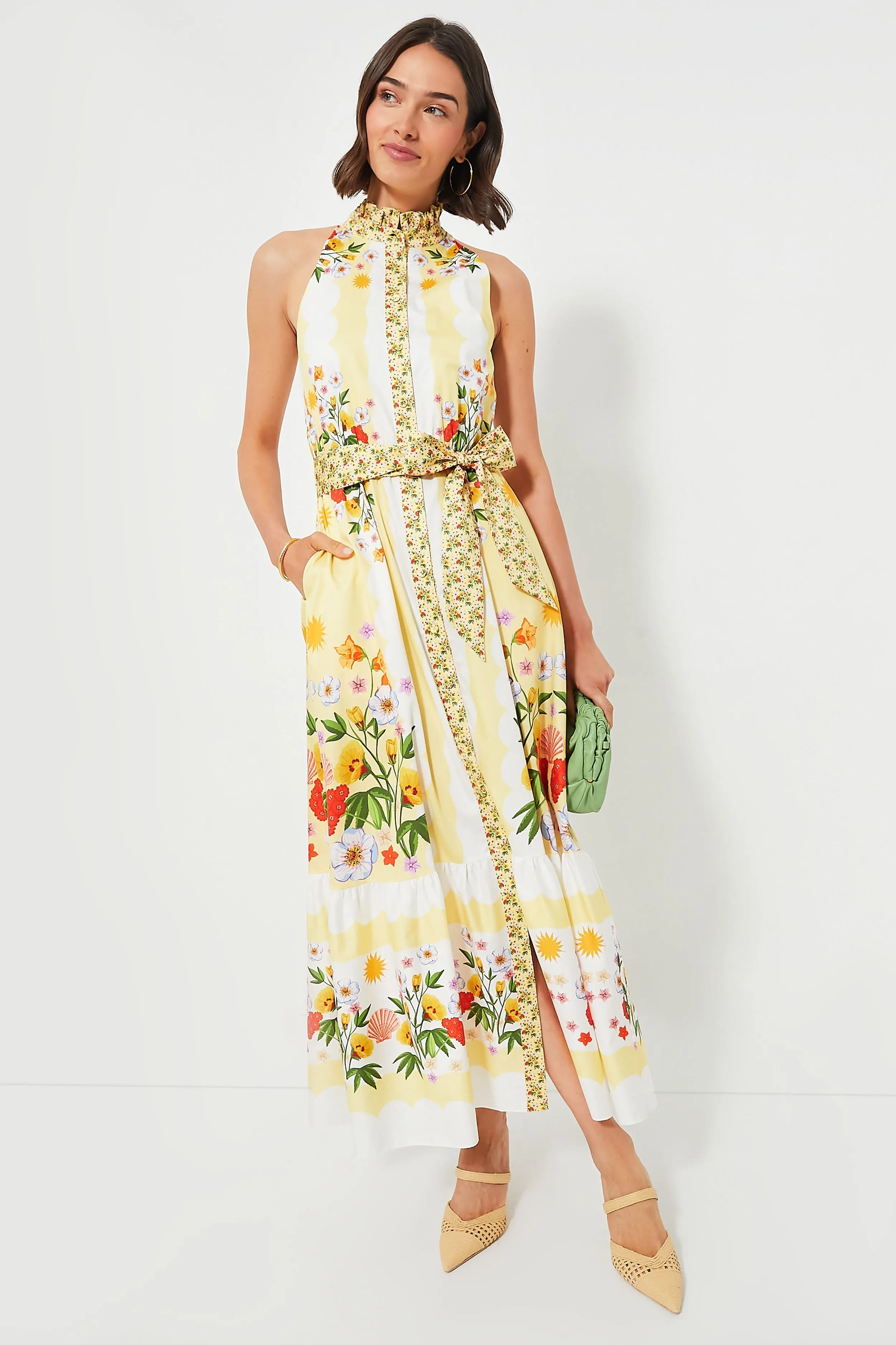 Terrazo Flower Yellow Biba Maxi Dress sold by Tuckernuck product image thumbnail 2