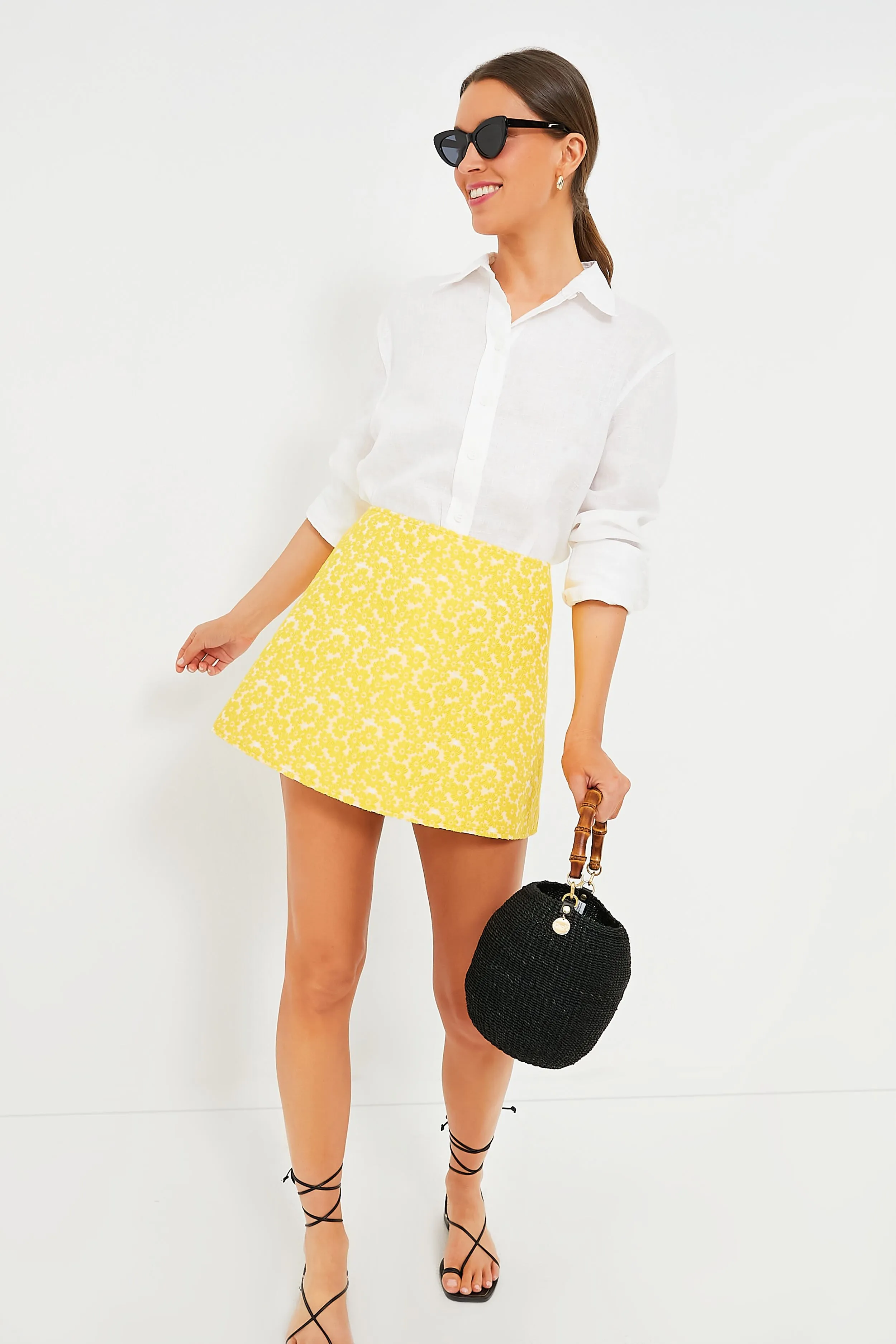 Black Pot De Miel Bag with Bamboo Handle sold by Tuckernuck product image thumbnail 3