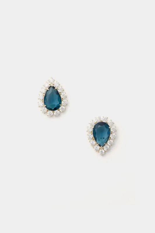Embellished London Blue Mismatched Studs sold by Tuckernuck