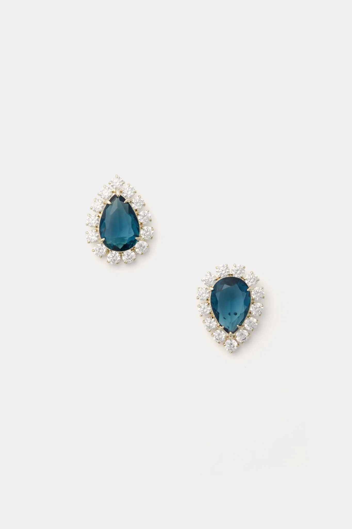Embellished London Blue Mismatched Studs sold by Tuckernuck