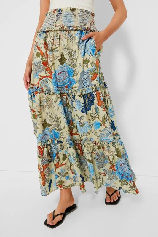 Exclusive Bumbelina Print Raquel Maxi Skirt made by Tuckernuck
