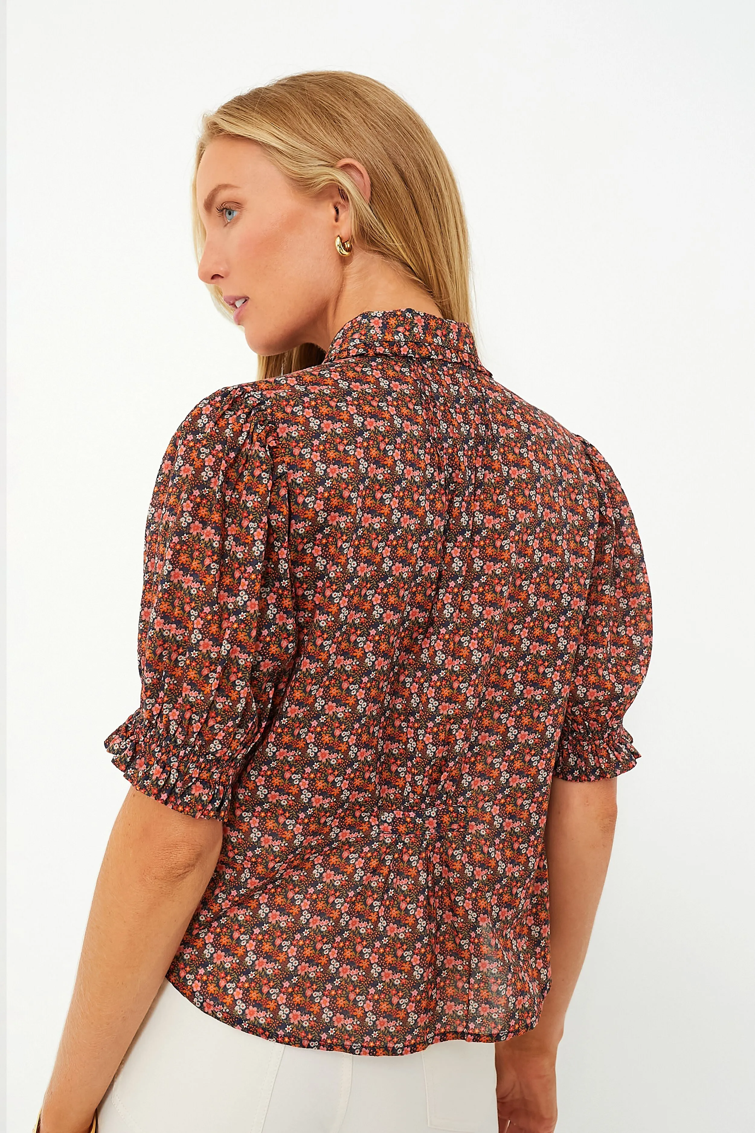 Cardinal Ditsy Gemma Blouse sold by Tuckernuck product image thumbnail 4