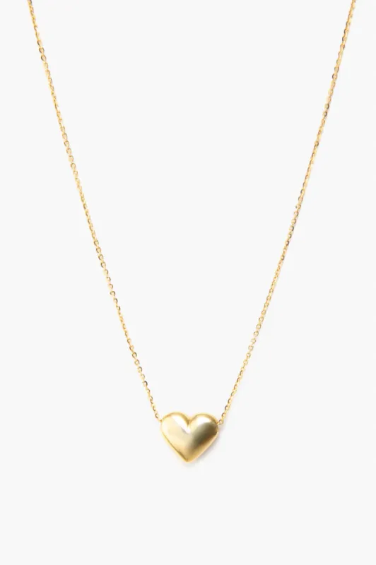 14K Yellow Gold Heart Charm Necklace sold by Tuckernuck