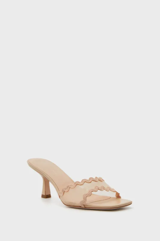 Almond Mesh Milena Heels sold by Tuckernuck