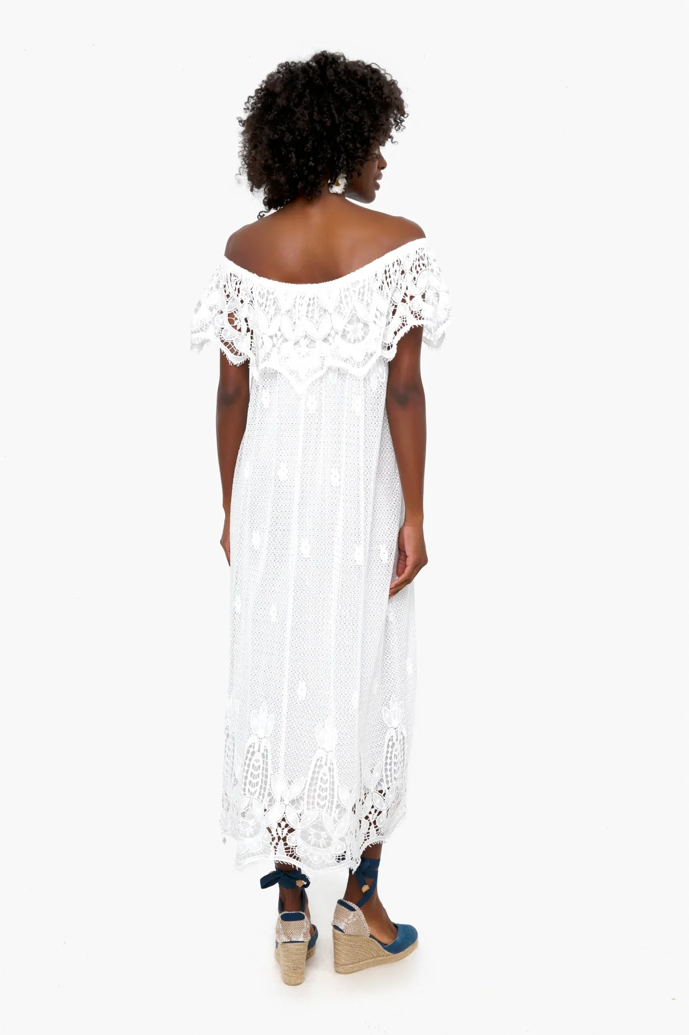 White Lace Avalon Maxi Dress sold by Tuckernuck product image thumbnail 4