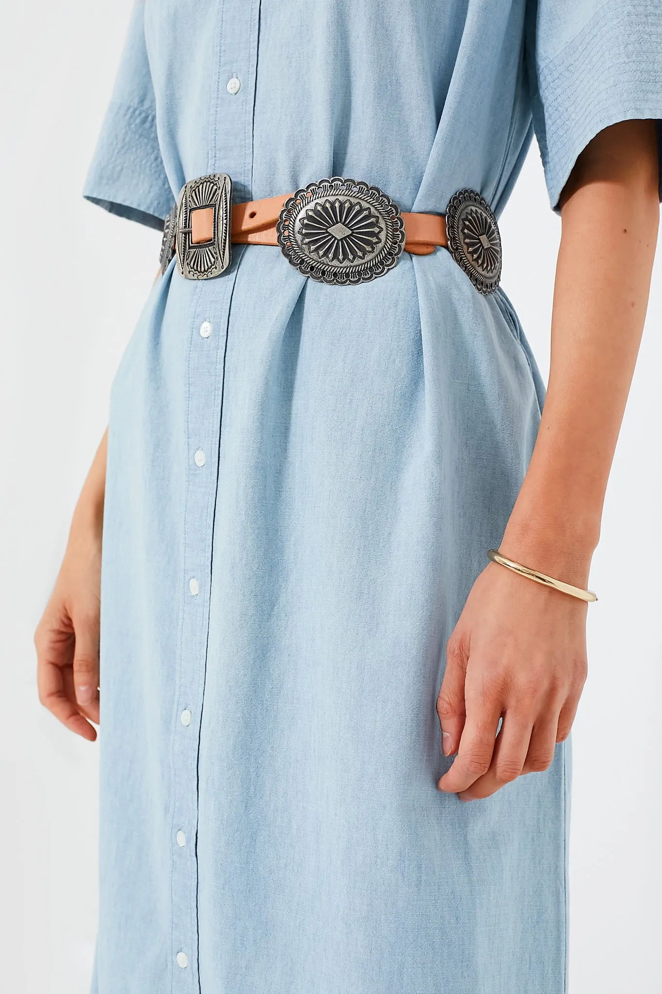 Natural Distressed Leather Belt sold by Tuckernuck product image thumbnail 2