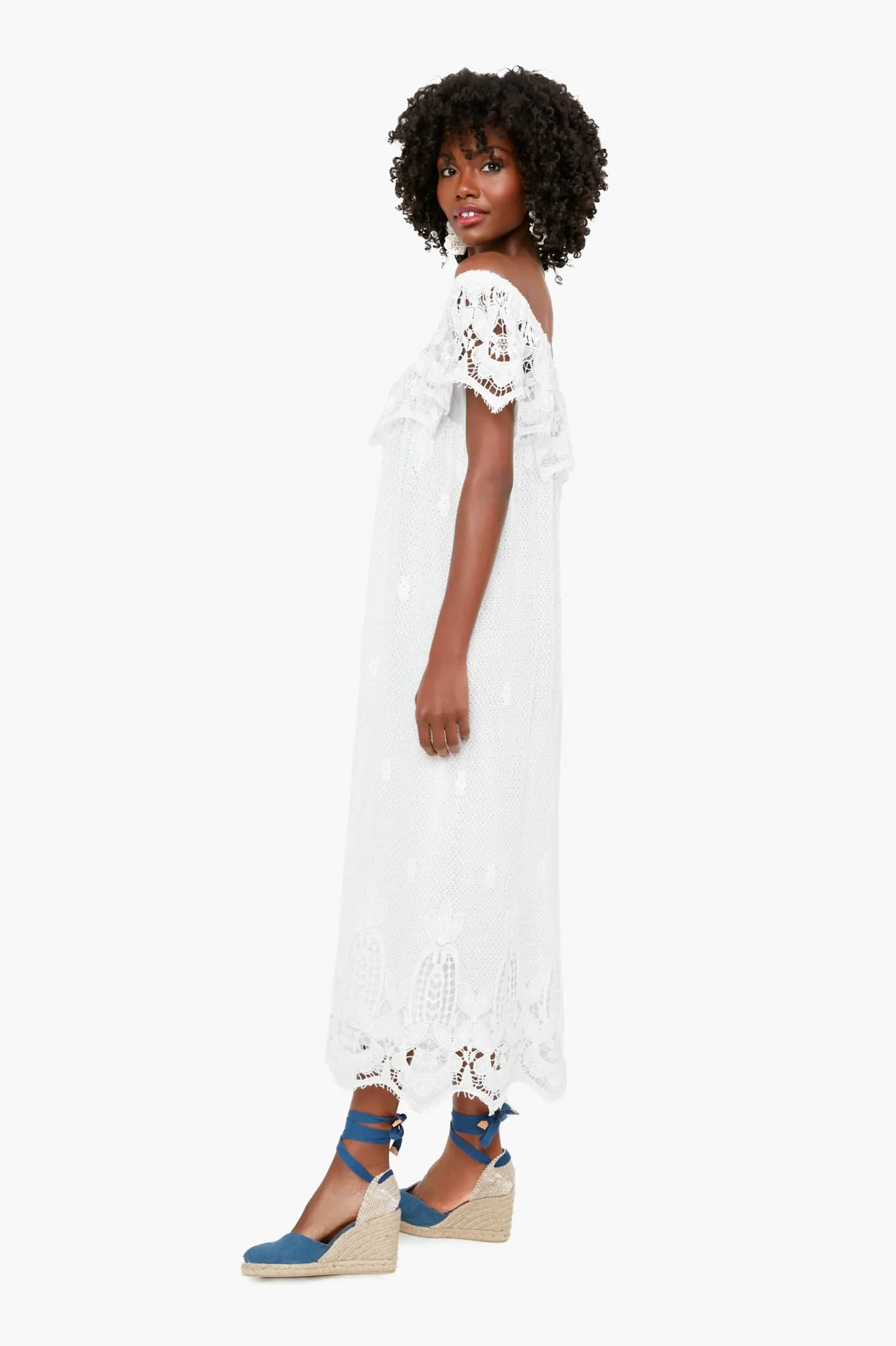 White Lace Avalon Maxi Dress sold by Tuckernuck product image thumbnail 3