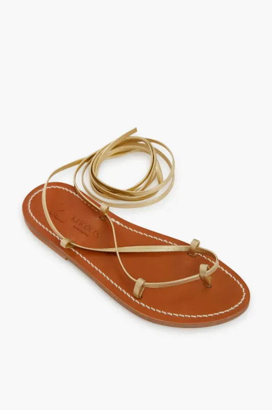 Lame Platine Bikini Sandal sold by Tuckernuck