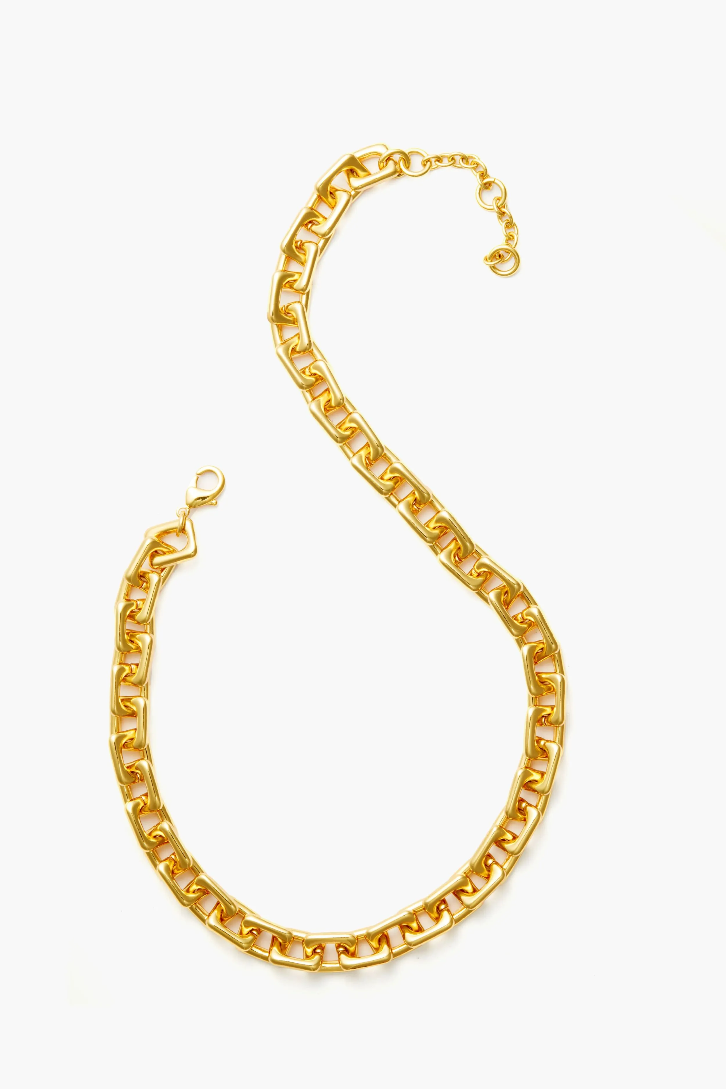 Gold Chunky Rectangle Chain Necklace sold by Tuckernuck product image thumbnail 4