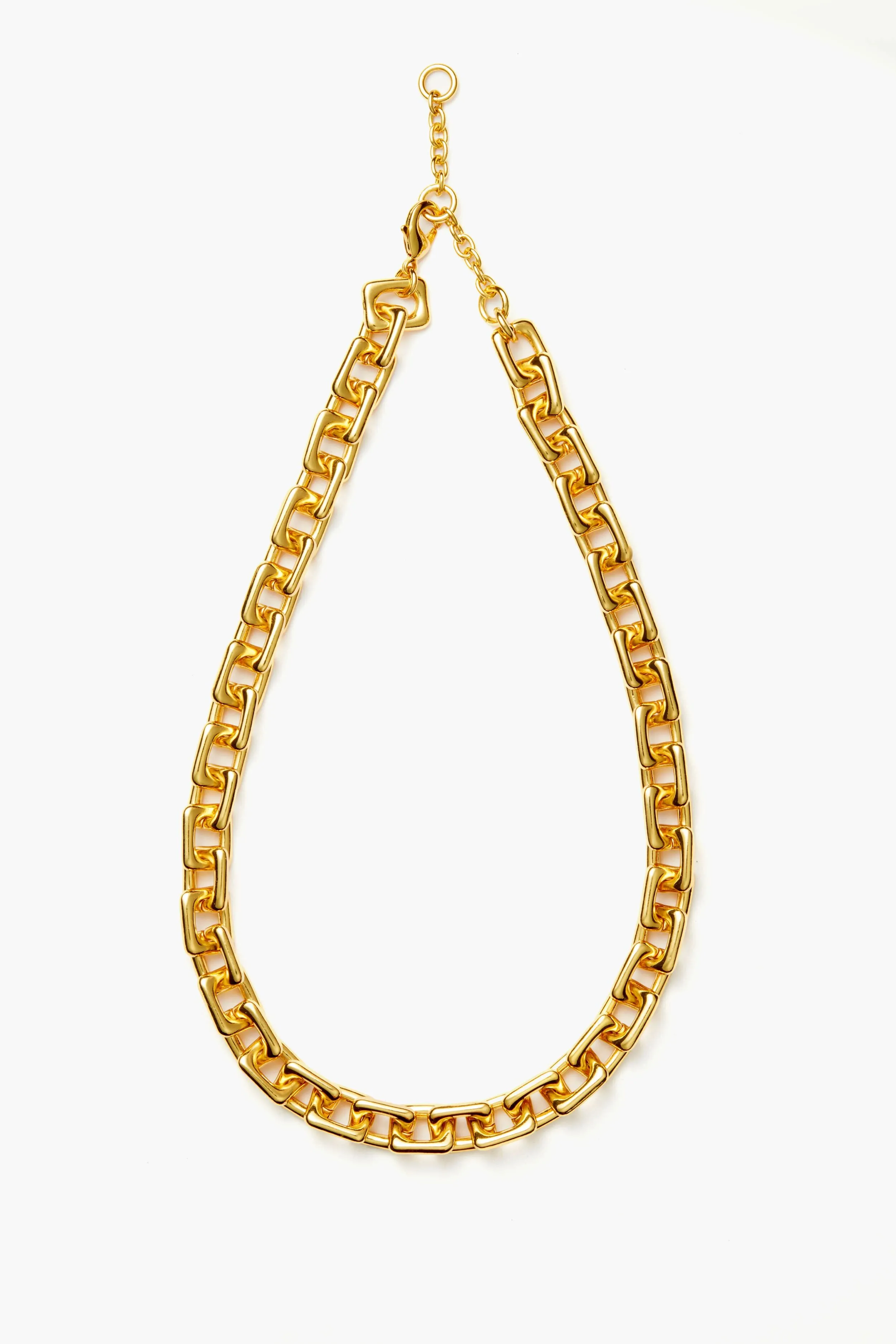 Gold Chunky Rectangle Chain Necklace sold by Tuckernuck