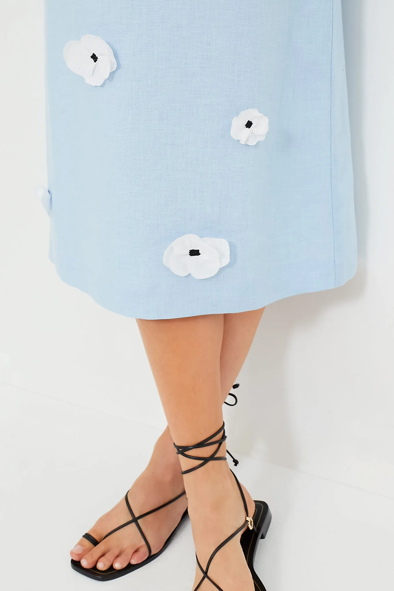 Blue Bloom Maxi Linen Dress sold by Tuckernuck product image thumbnail 5