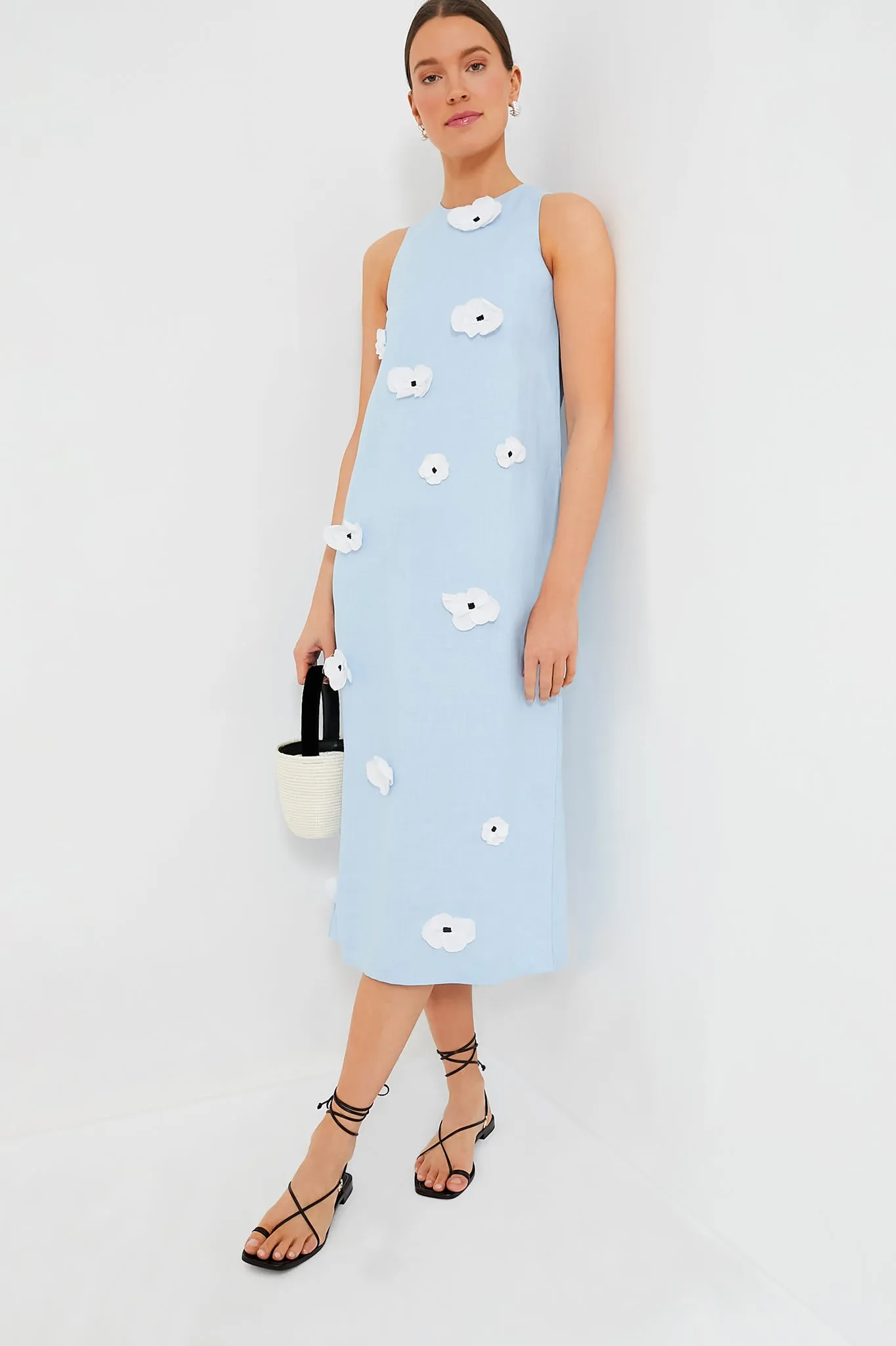 Blue Bloom Maxi Linen Dress sold by Tuckernuck product image thumbnail 2