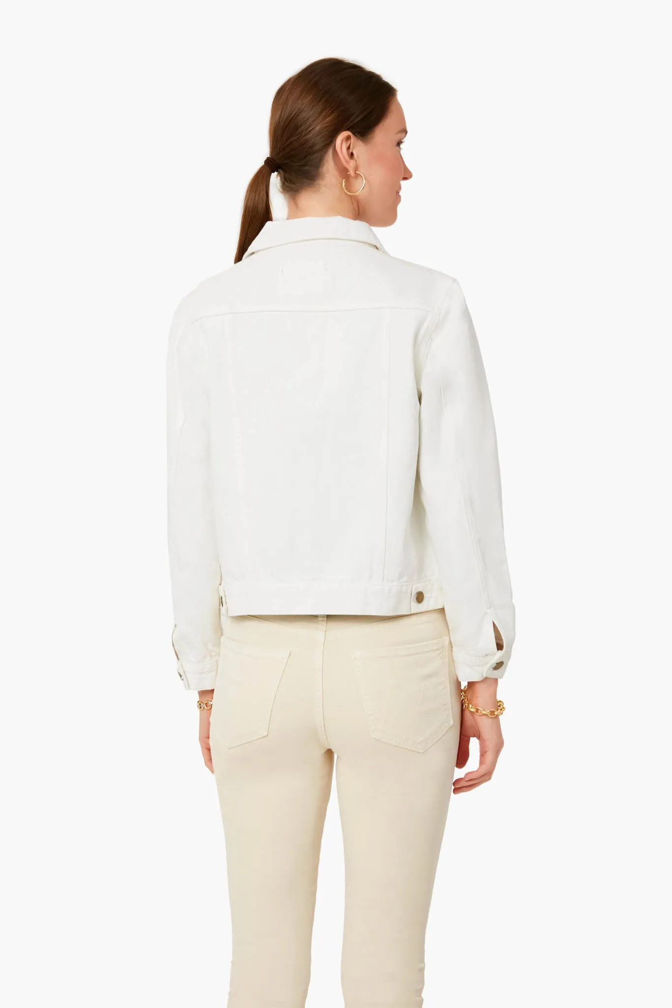 Exclusive White Denim Jacket sold by Tuckernuck product image thumbnail 4