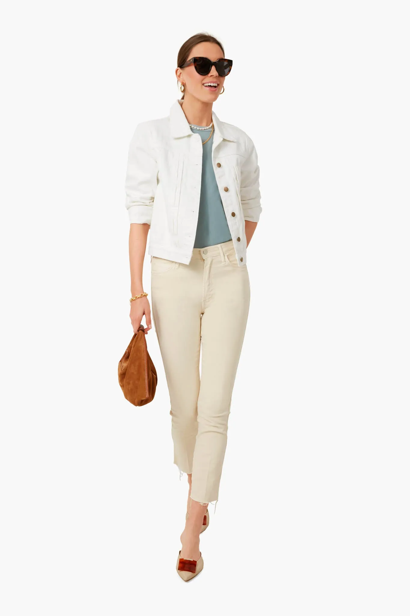 Exclusive White Denim Jacket sold by Tuckernuck product image thumbnail 5