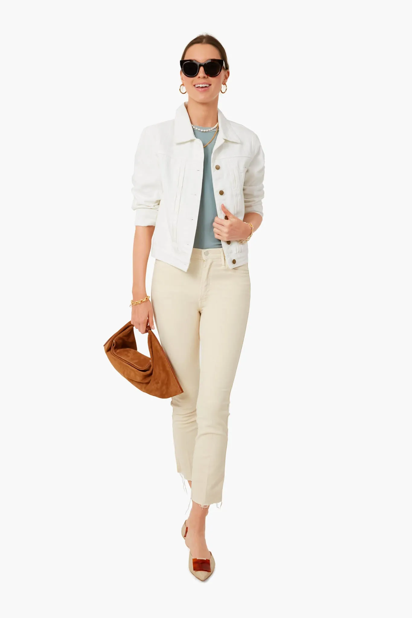 Exclusive White Denim Jacket sold by Tuckernuck product image thumbnail 2