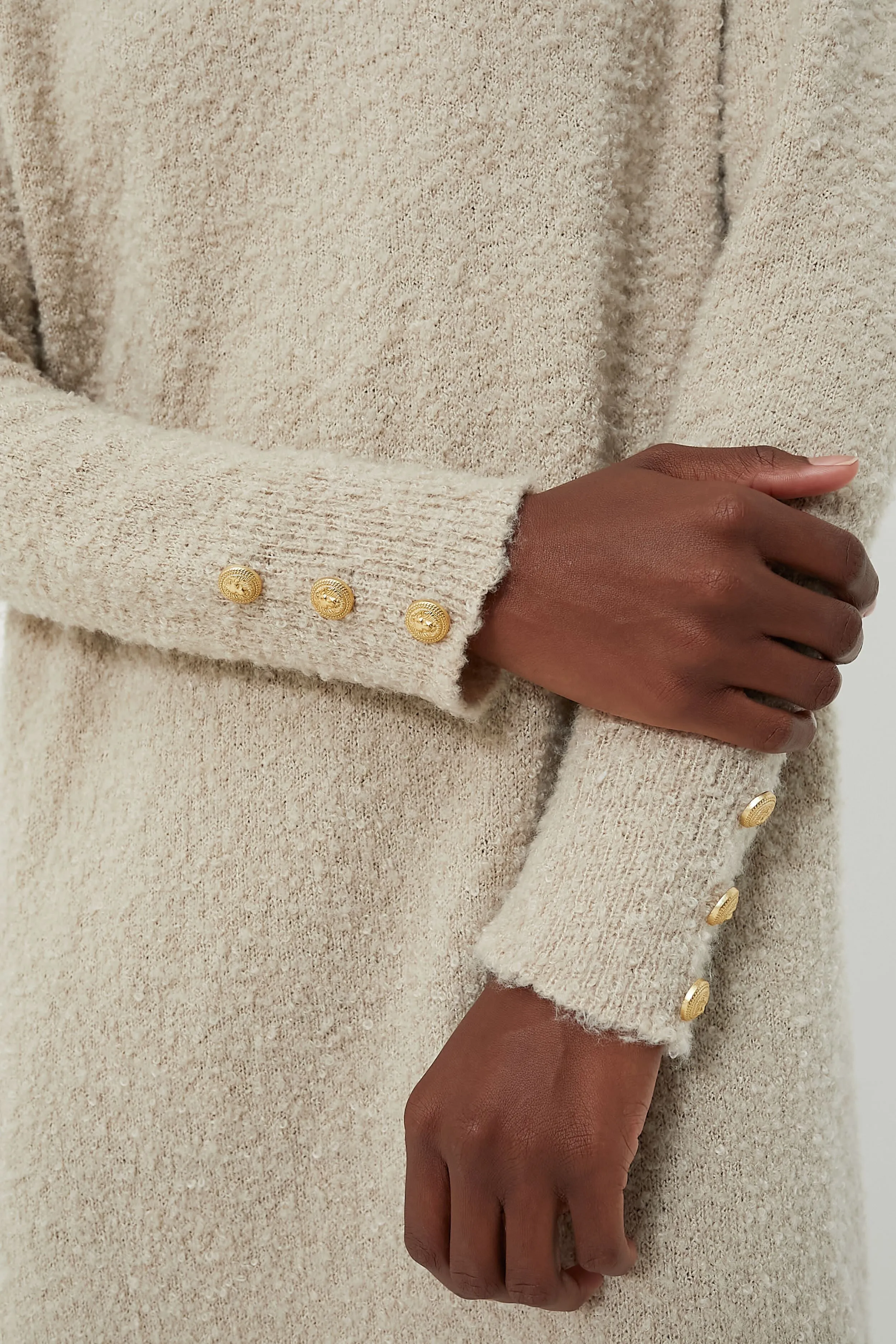 Tan Boucle Knit Nelle Dress sold by Tuckernuck product image thumbnail 5