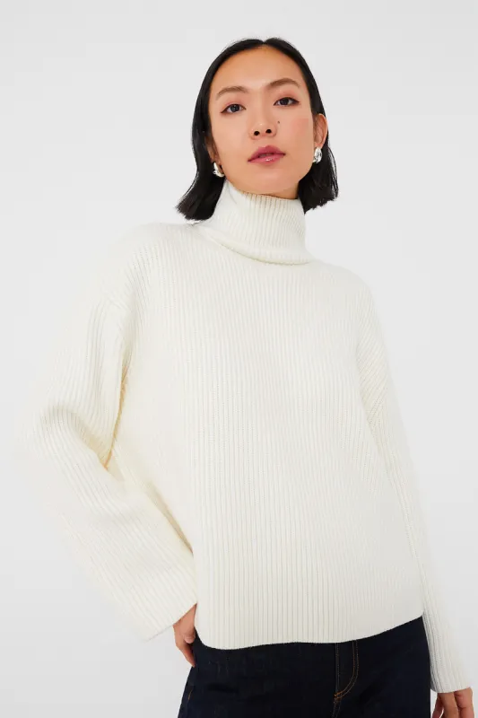 Winter White Knit Helen Sweater sold by Tuckernuck