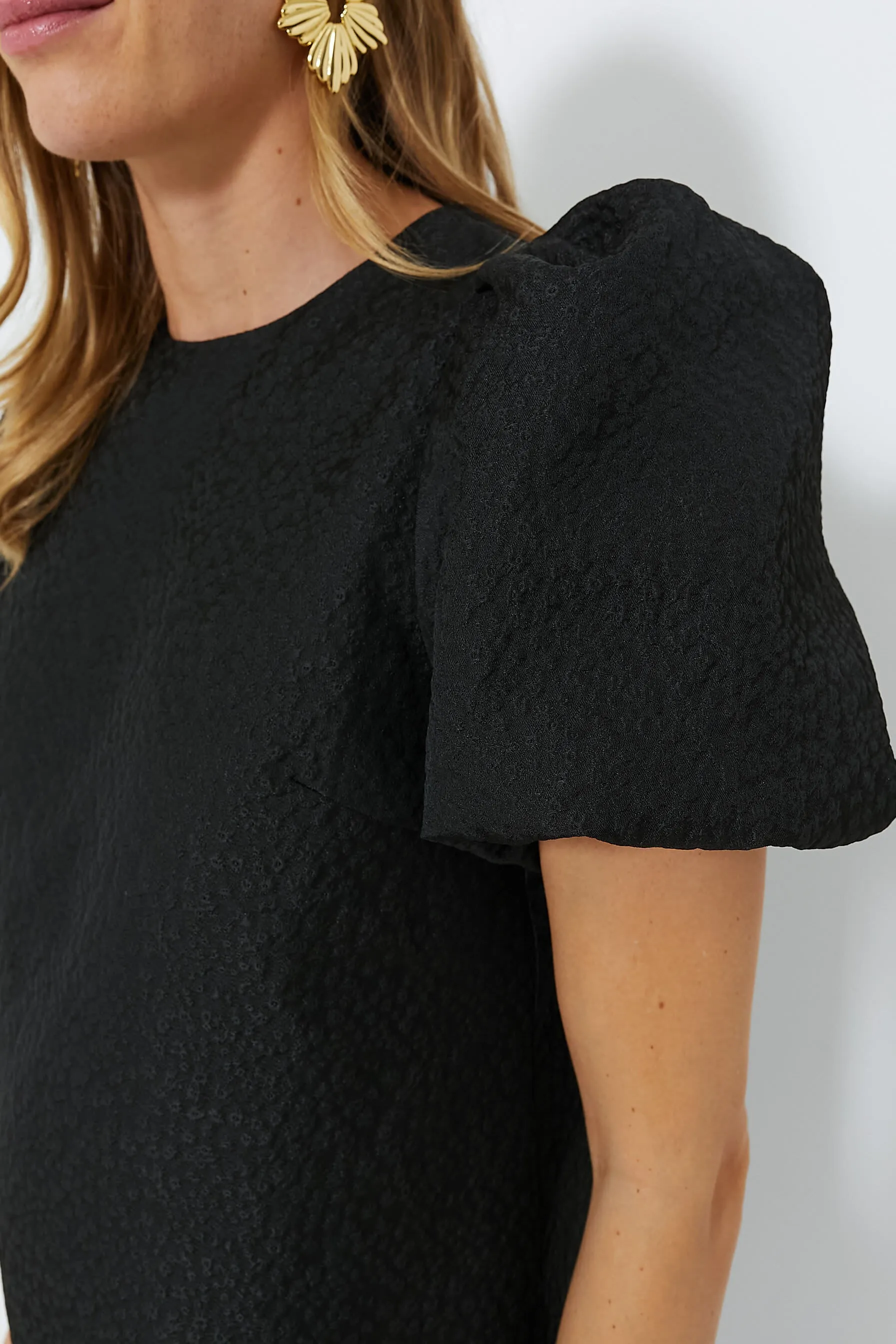 Black Jacquard Lyla Blouse sold by Tuckernuck product image thumbnail 3