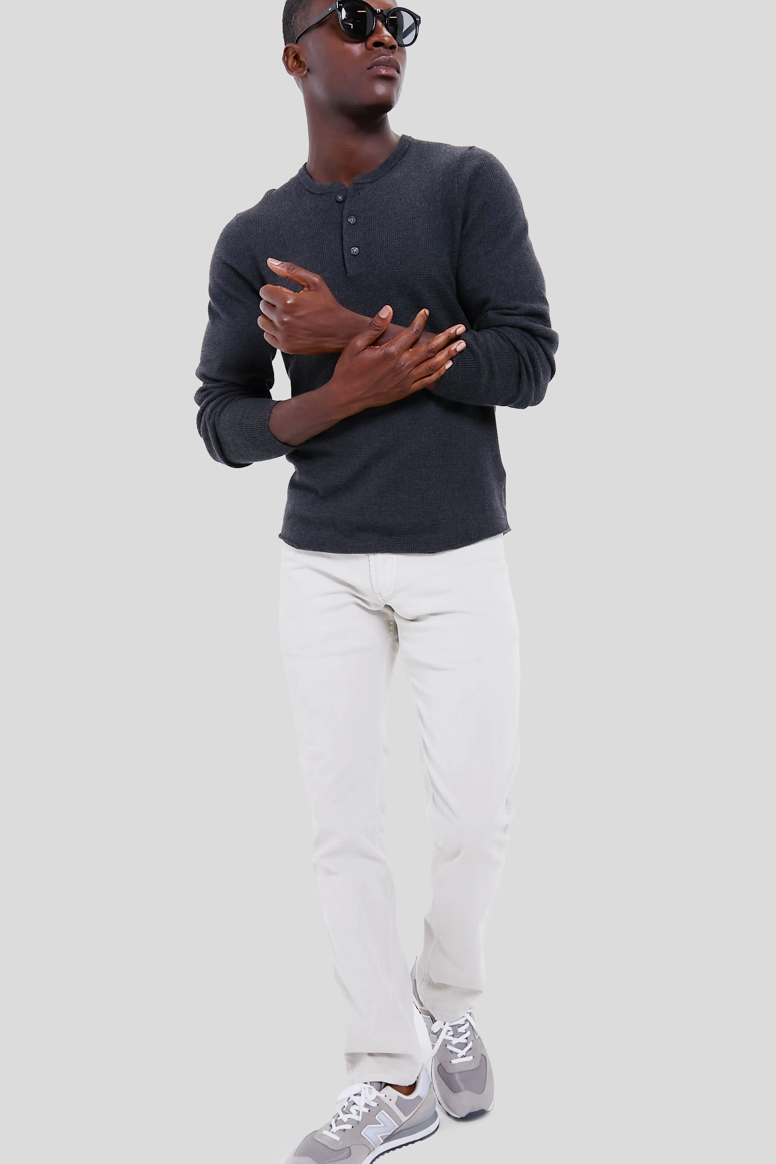 Black Oyster Henley Sweater sold by Tuckernuck product image thumbnail 2