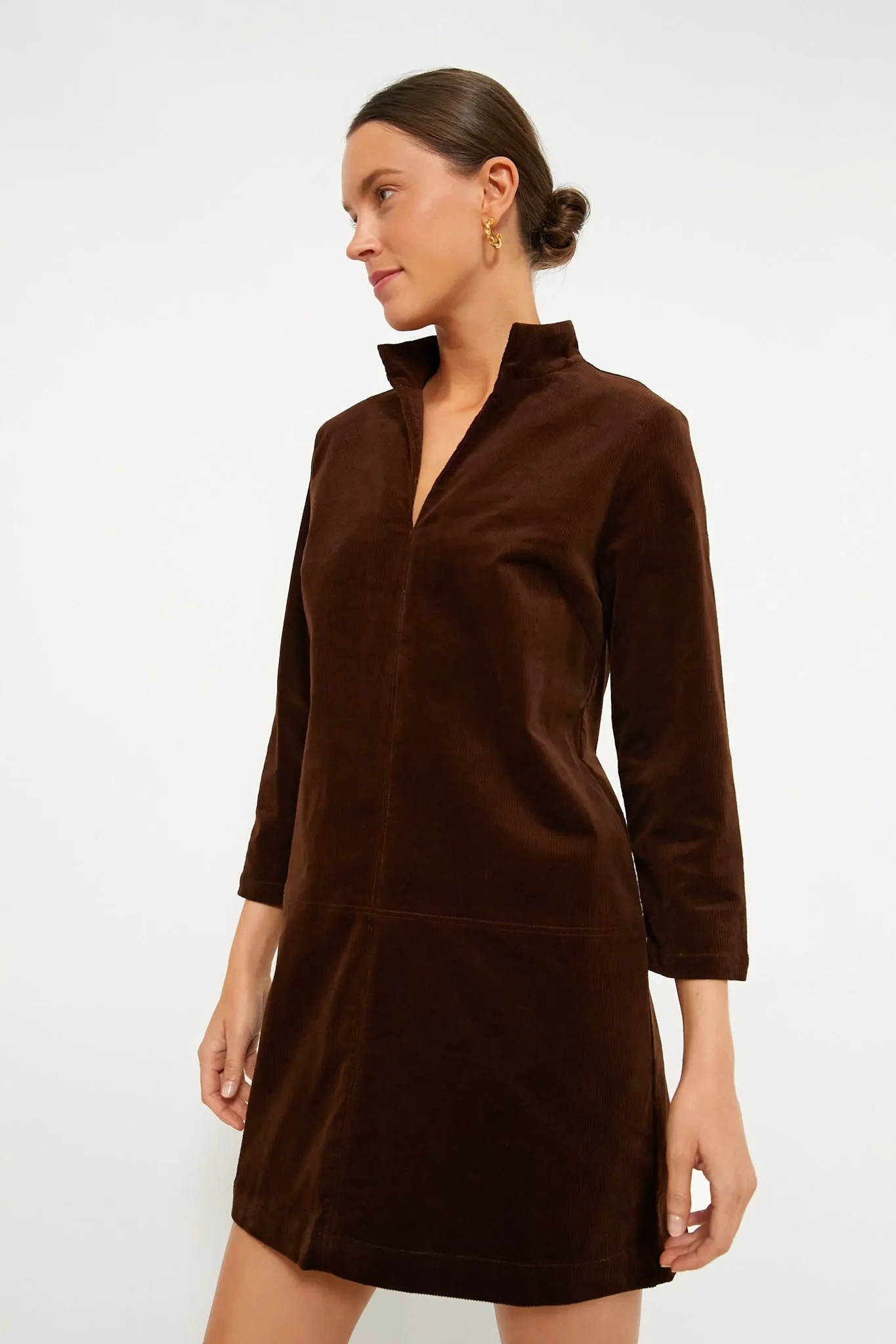 Brown Corduroy Clifton Dress sold by Tuckernuck product image thumbnail 3
