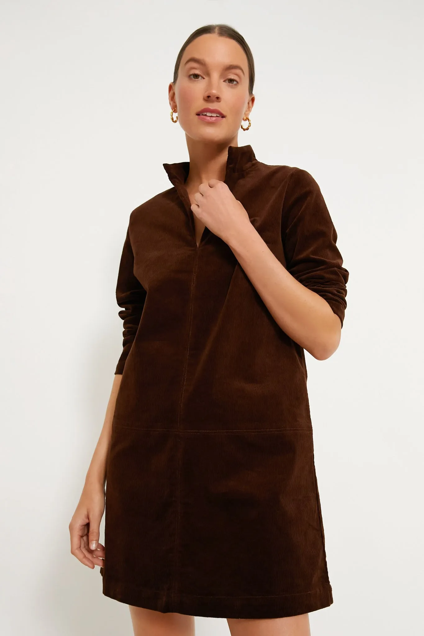 Brown Corduroy Clifton Dress sold by Tuckernuck