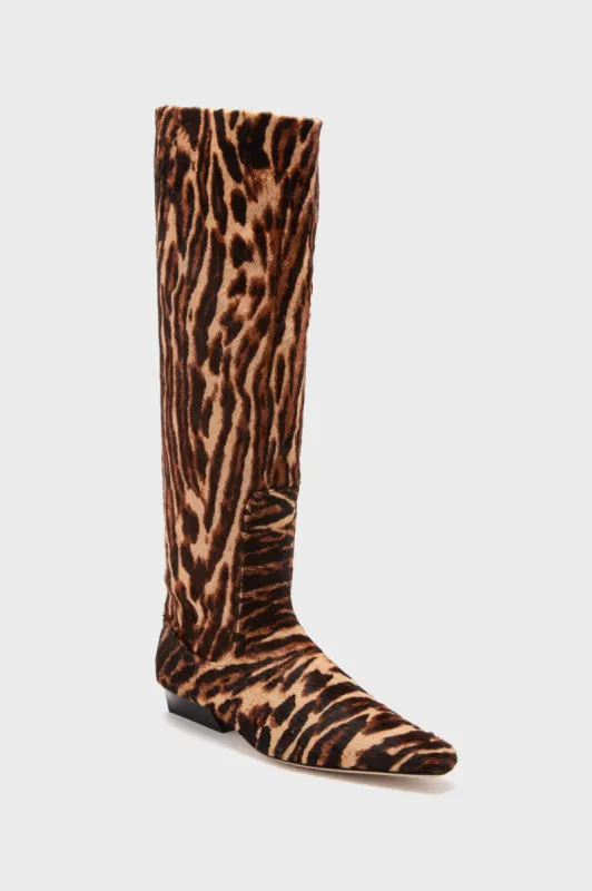 Lady Leopard Wally Flat Boot sold by Tuckernuck