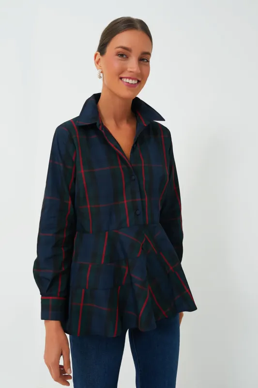 Fraser Plaid Ashlen Blouse sold by Tuckernuck