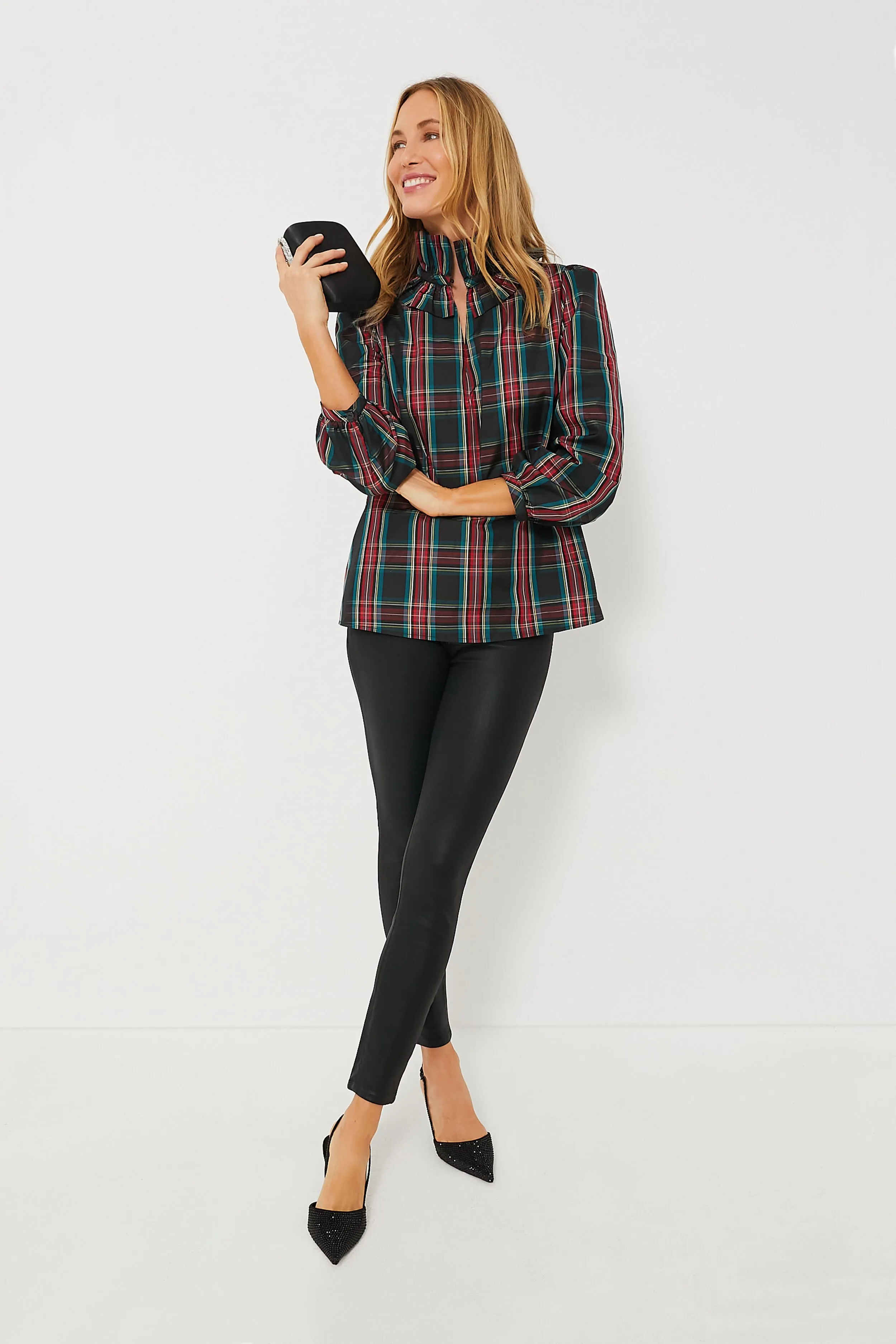 Highland Tartan Bouvier Blouse sold by Tuckernuck product image thumbnail 2