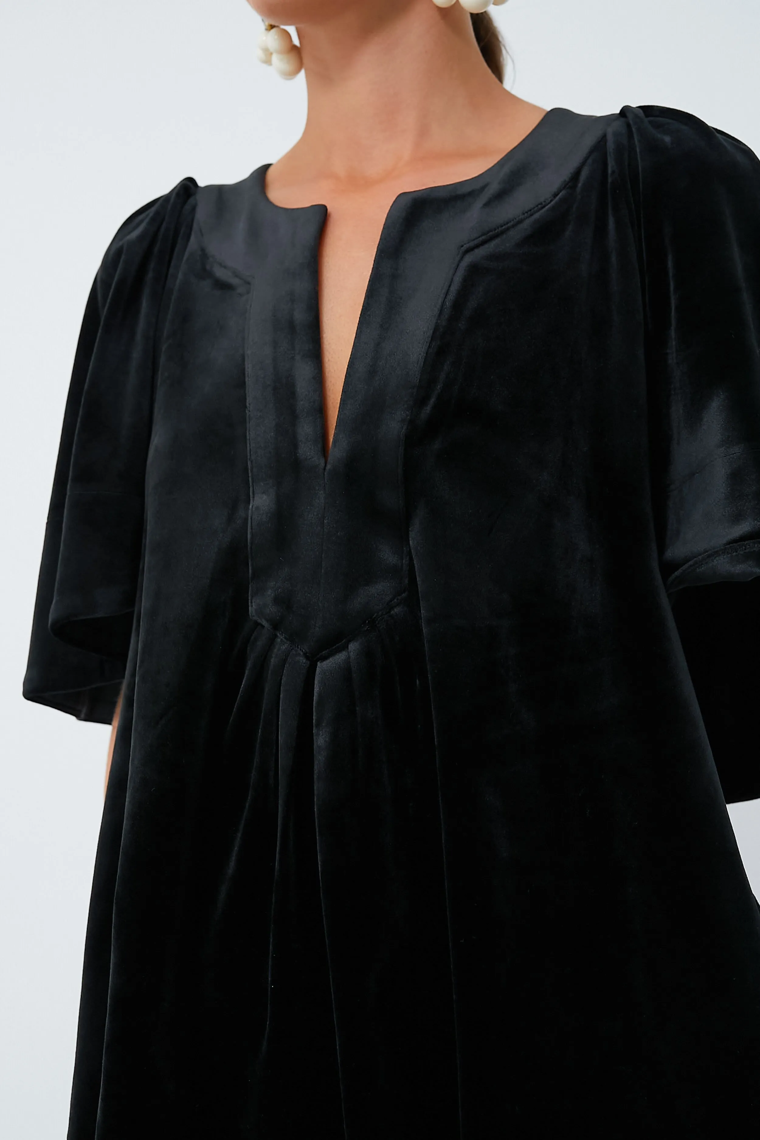 Black Velvet Finley Flutter Sleeve Top sold by Tuckernuck product image thumbnail 5