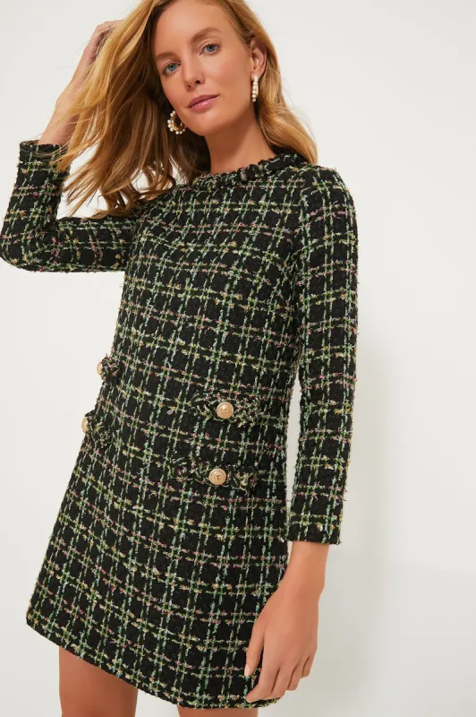 Holly Tinsel Tweed Long Sleeve Jackie Dress made by Tuckernuck