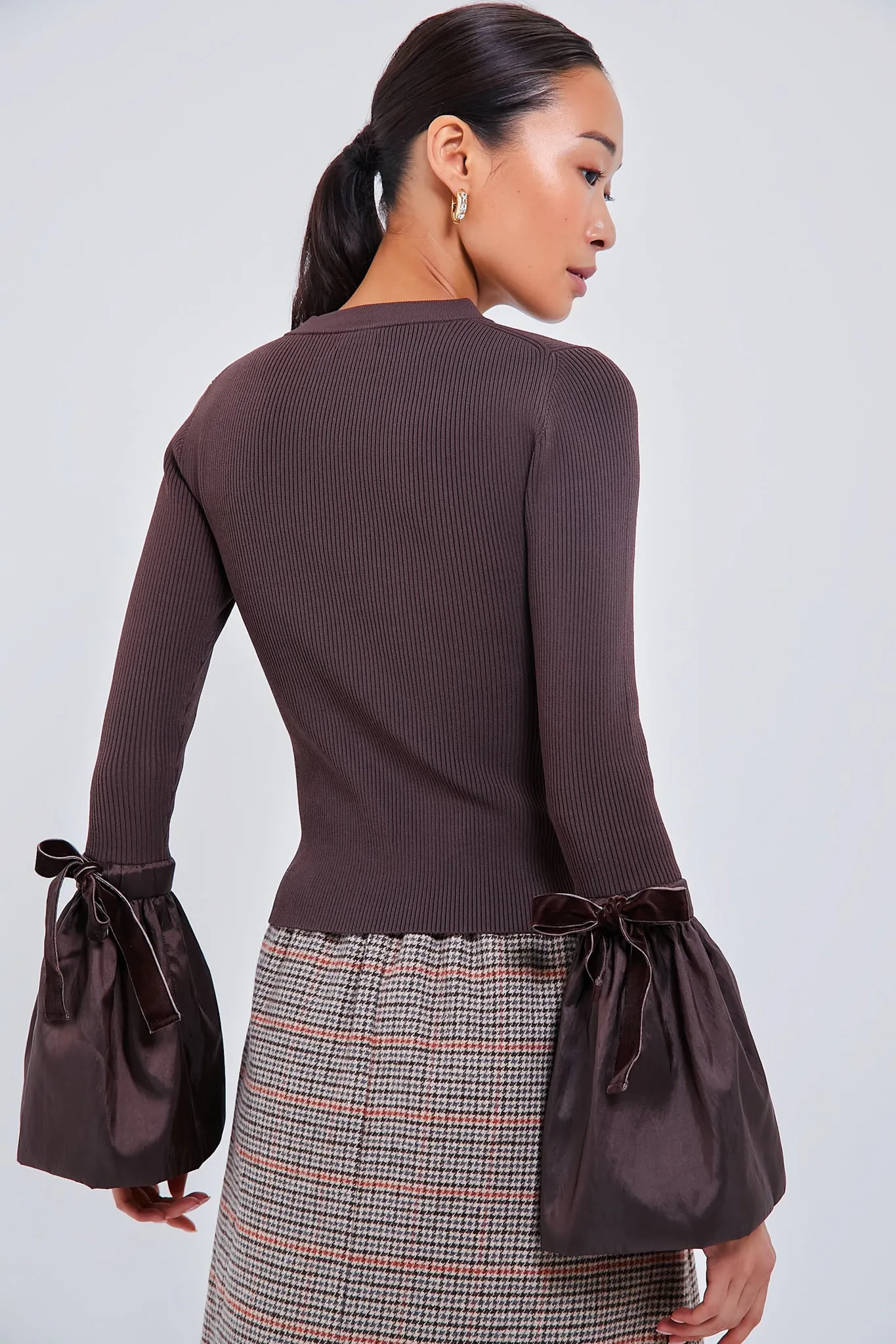 Chocolate Agata Long Sleeve Top sold by Tuckernuck product image thumbnail 4