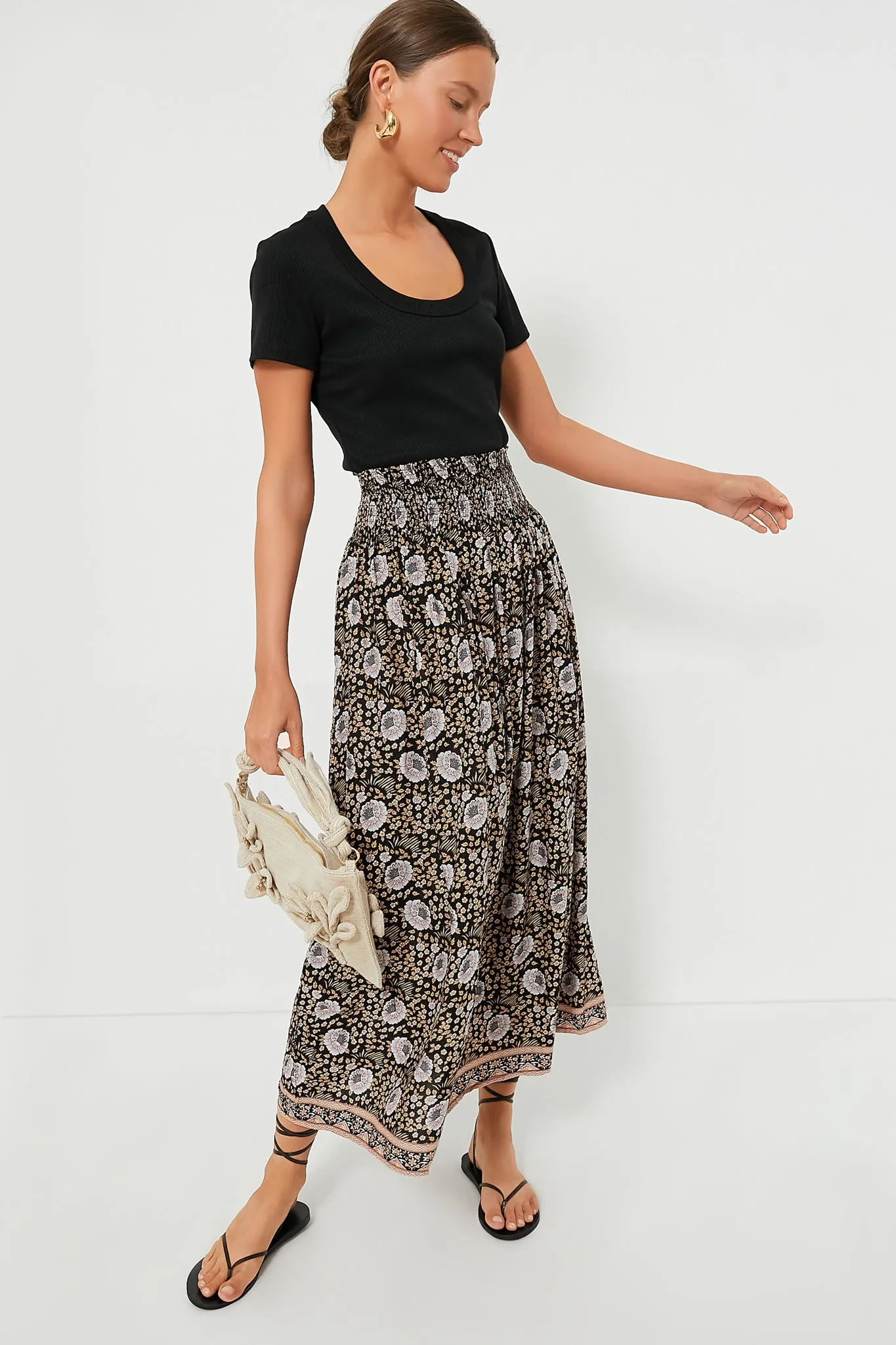 Black Scoop Neck Tee sold by Tuckernuck product image thumbnail 2