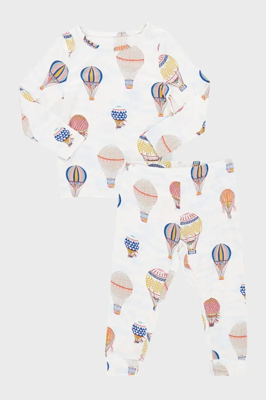Hot Air Balloons Bamboo PJ Set sold by Tuckernuck