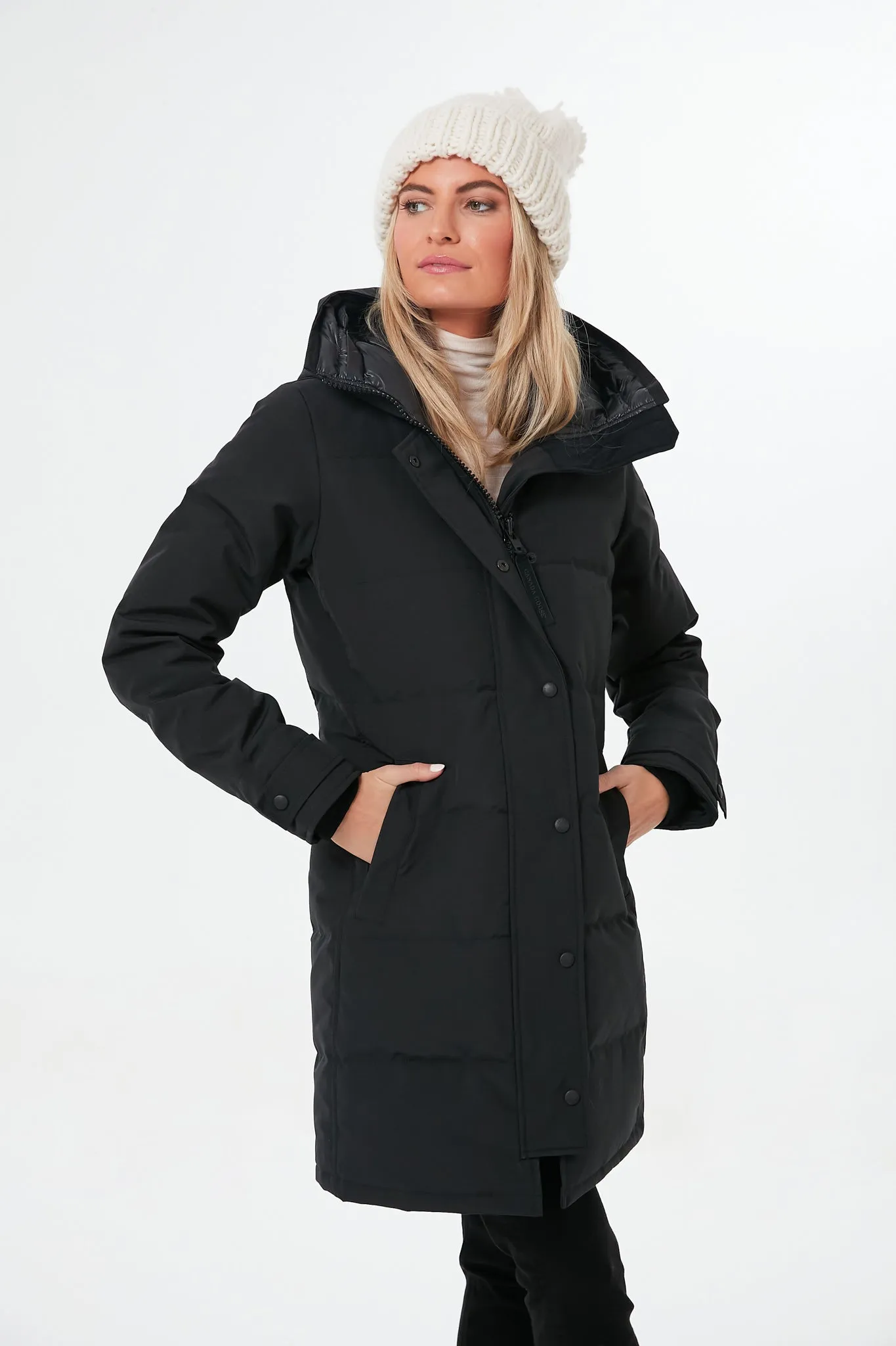 Ivory Hand Knitted Basic Pom Hat sold by Tuckernuck product image thumbnail 5