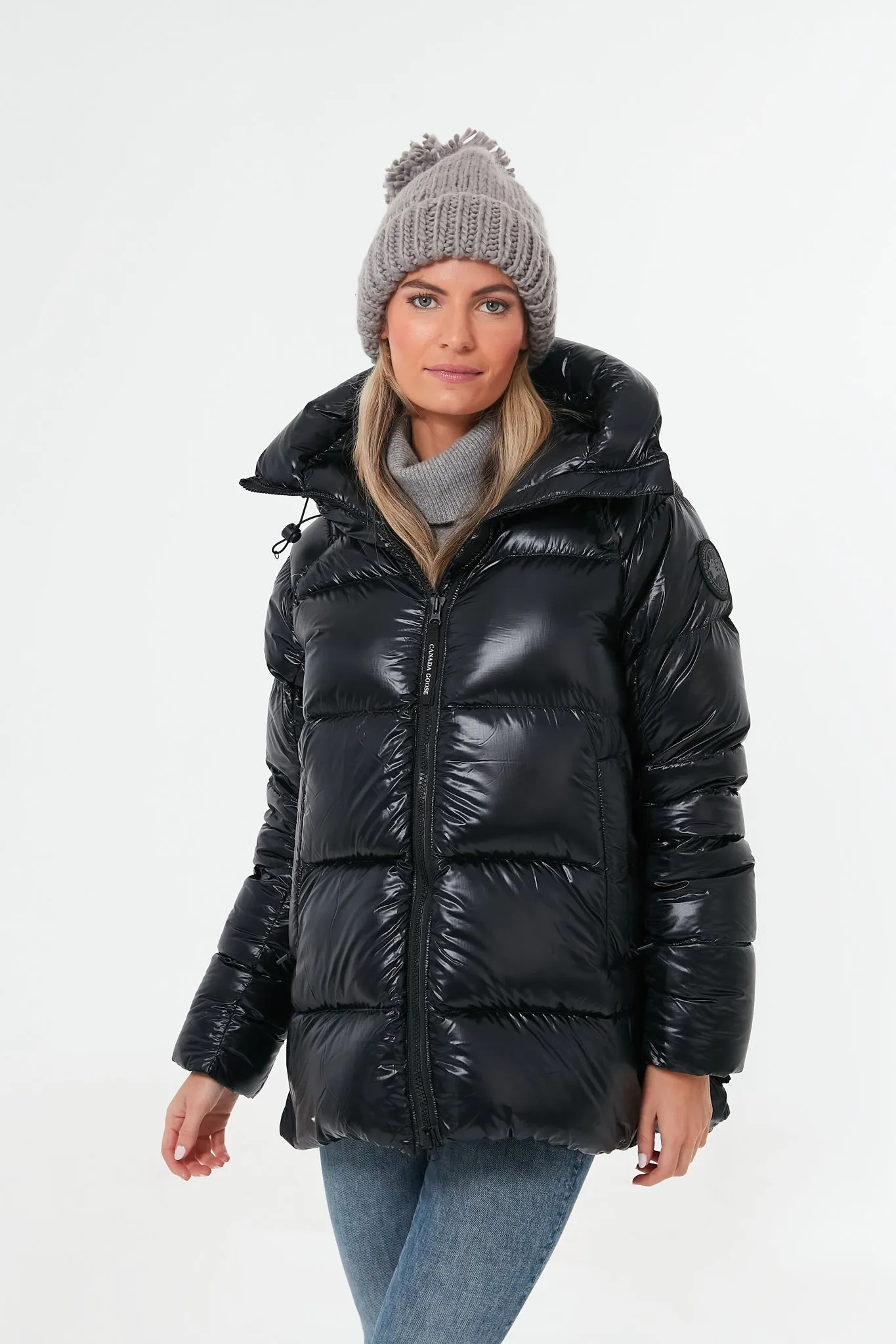 Grey Hand Knitted Basic Pom Hat sold by Tuckernuck product image thumbnail 3