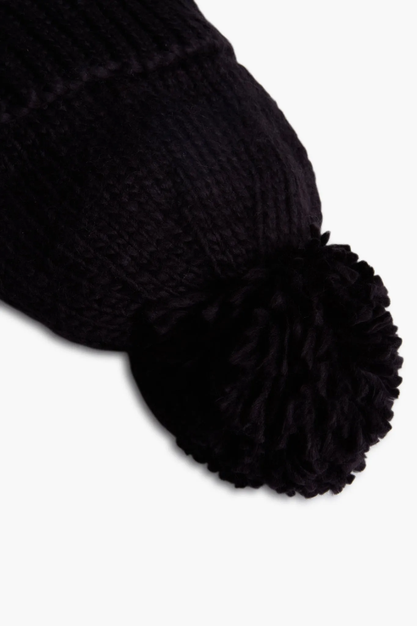 Charcoal Hand Knitted Basic Pom Hat sold by Tuckernuck product image thumbnail 4