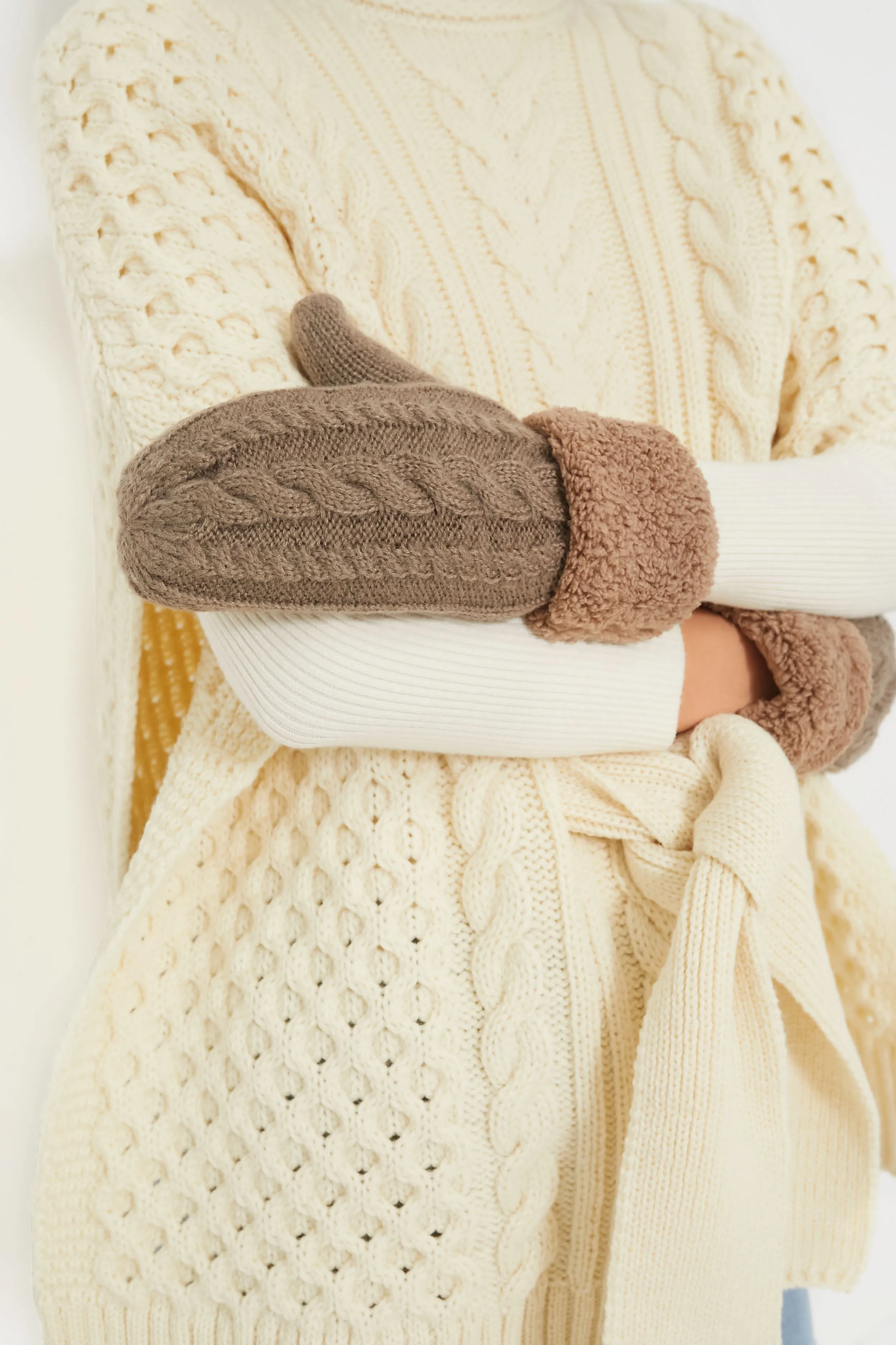 Taupe Flurry Lined Mitten sold by Tuckernuck product image thumbnail 2