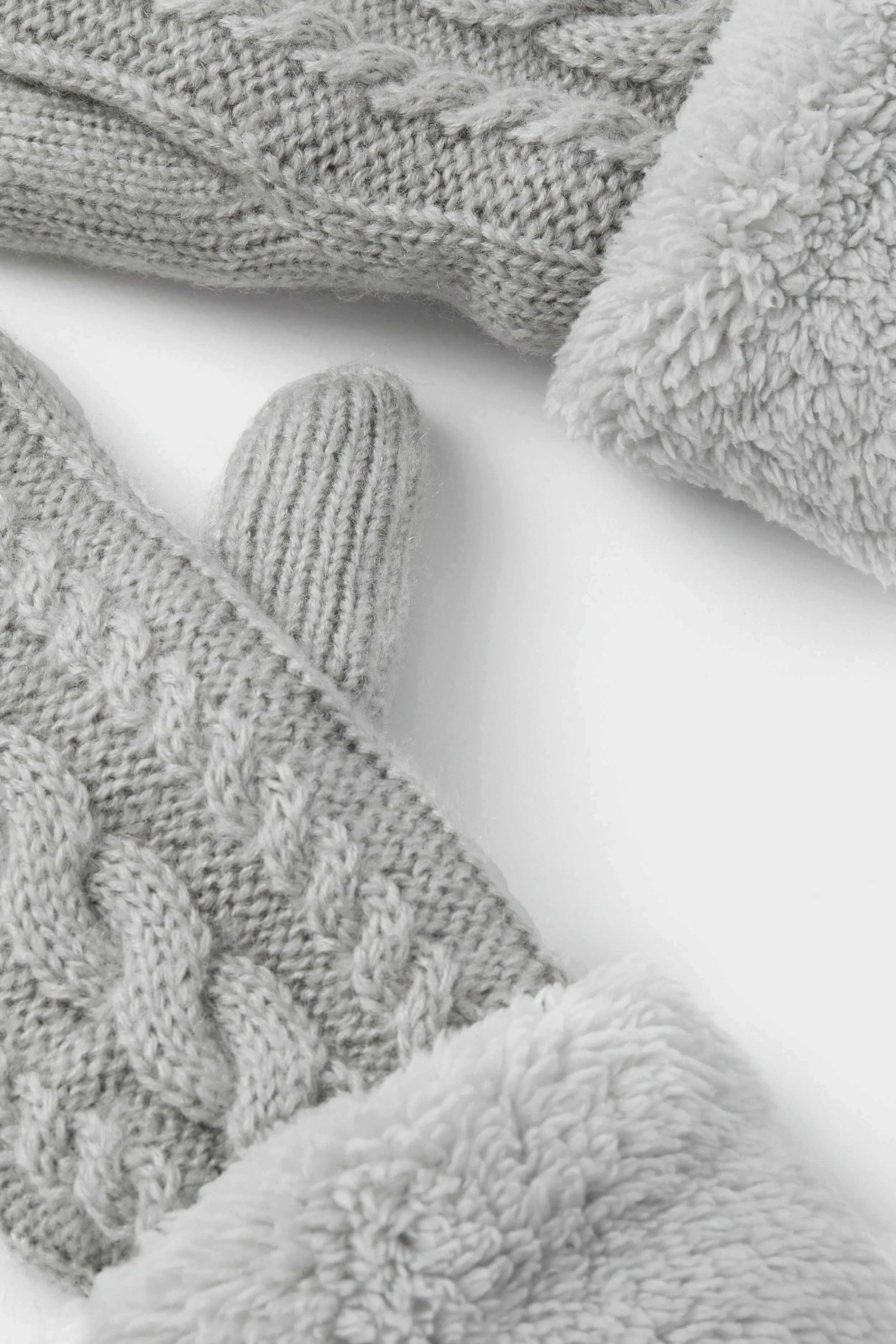 Light Grey Flurry Lined Mitten sold by Tuckernuck product image thumbnail 4