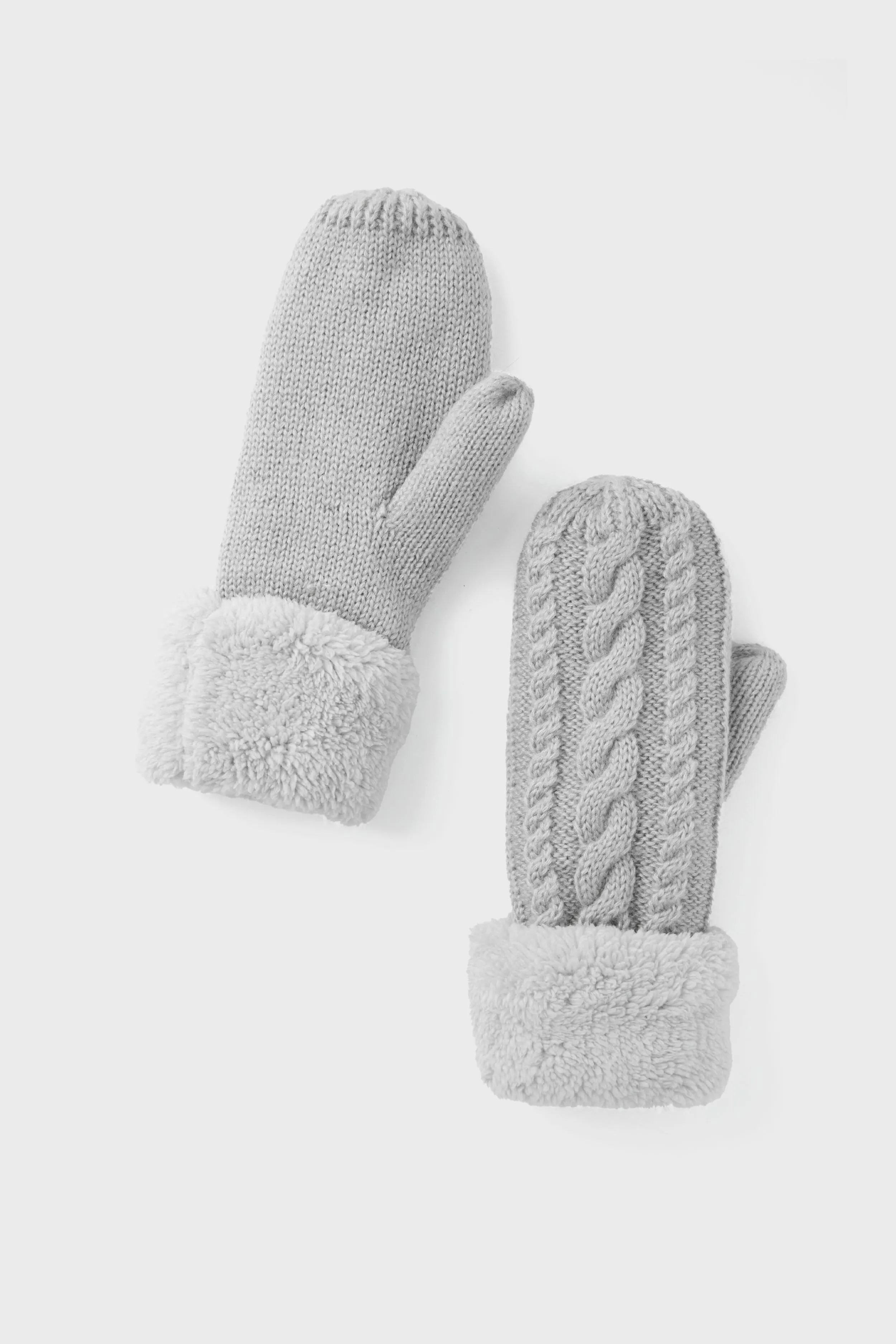 Light Grey Flurry Lined Mitten sold by Tuckernuck