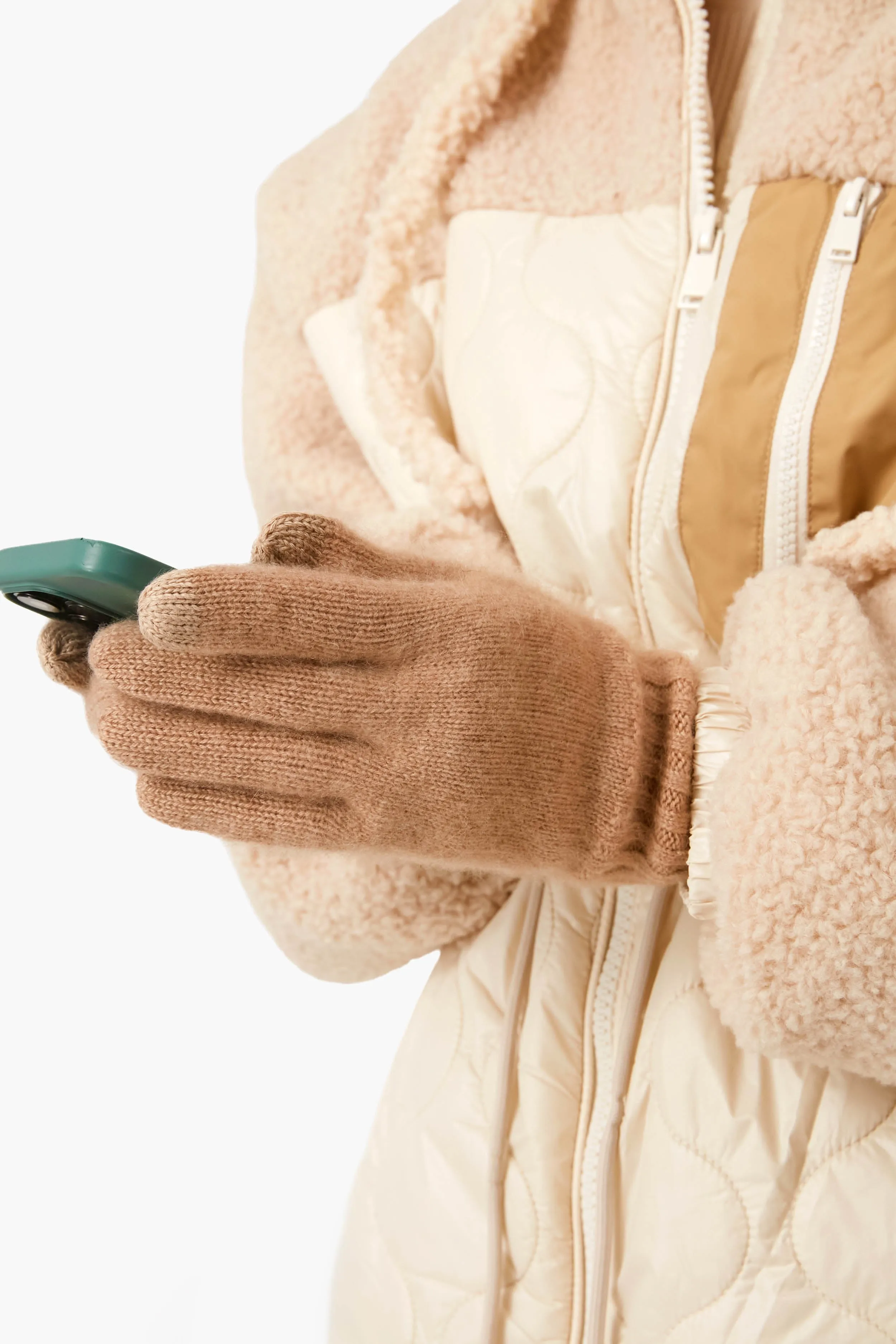 Camel Cashmere Texting Gloves sold by Tuckernuck product image thumbnail 2