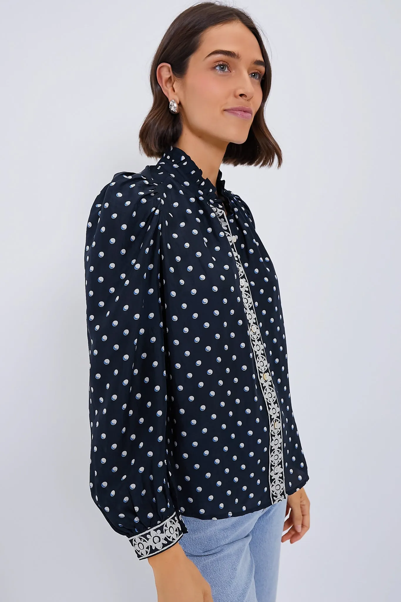 Black Raven Annabel Silk Shirt sold by Tuckernuck product image thumbnail 3