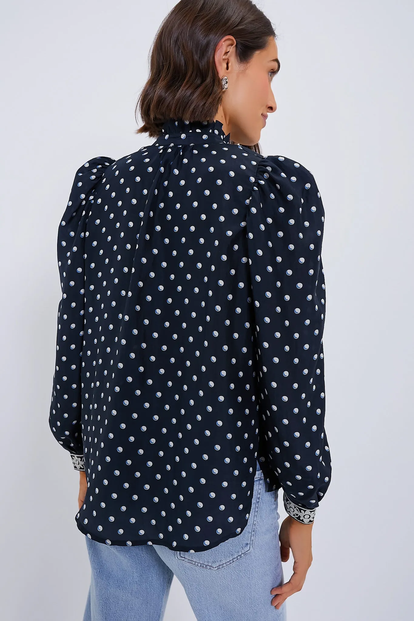 Black Raven Annabel Silk Shirt sold by Tuckernuck product image thumbnail 4