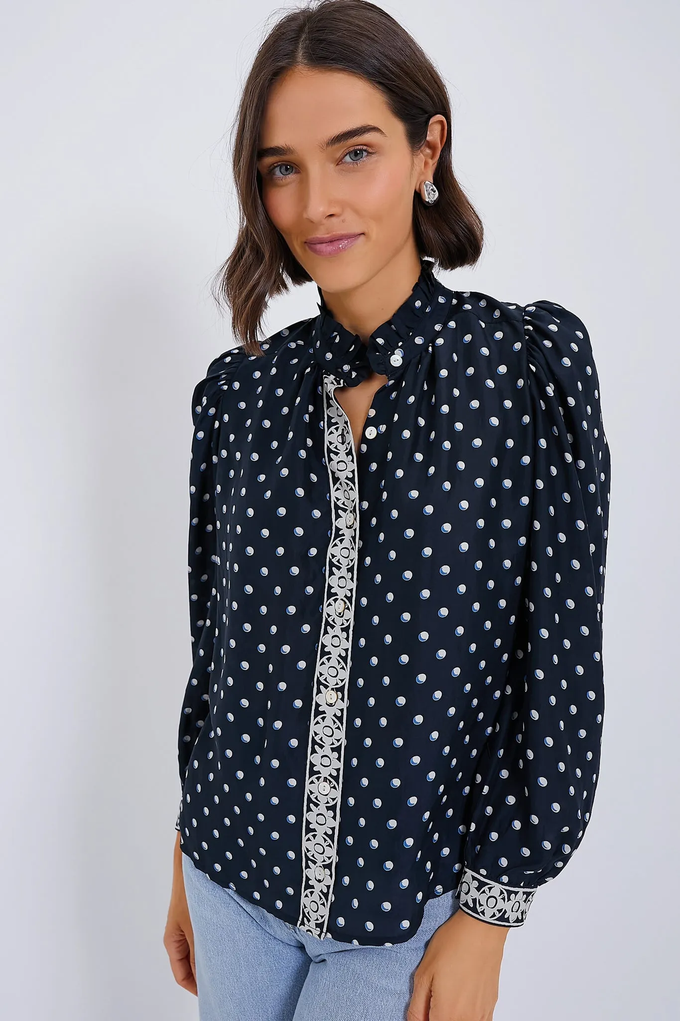 Black Raven Annabel Silk Shirt sold by Tuckernuck